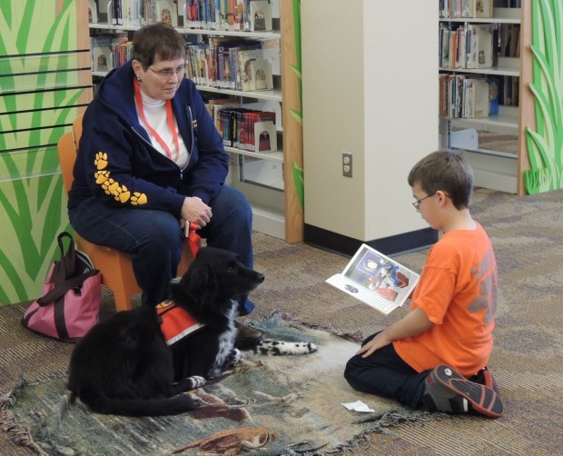 Reading to the dogs